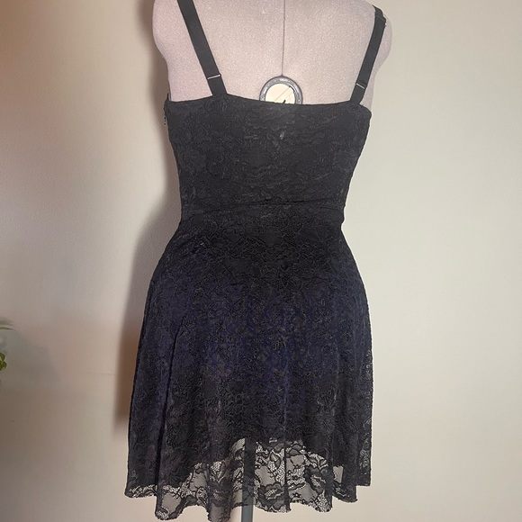Free people short a line lace black dress - Picture 2 of 7